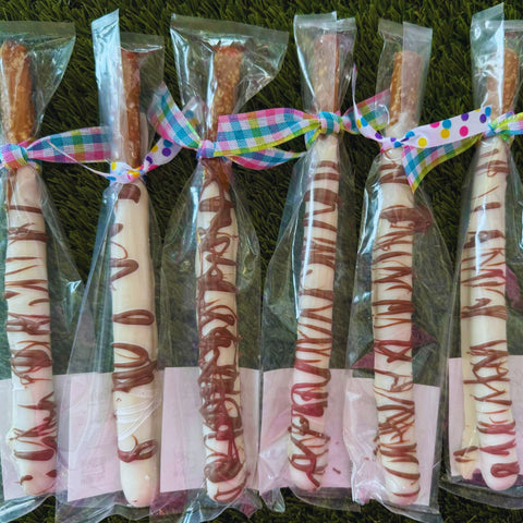 Milk Chocolate Easter Dipped Pretzel Rods