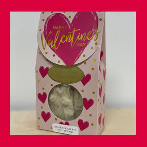 Valentine's Box White Chocolate with Pecans