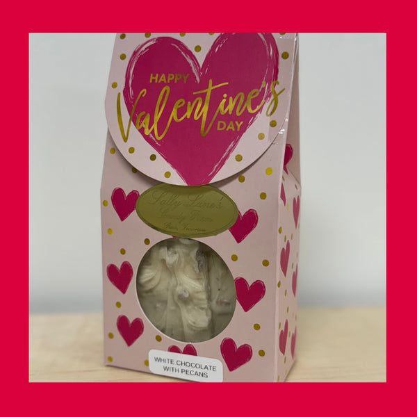 Valentine's Box White Chocolate with Pecans