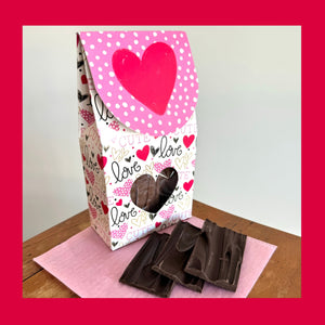 Valentine's Box Dark Chocolate Bark