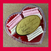 Pink & White Mints for Valentines in Heart-Shaped Box