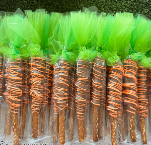 Carrot - Milk Chocolate Caramel Pretzel Rods